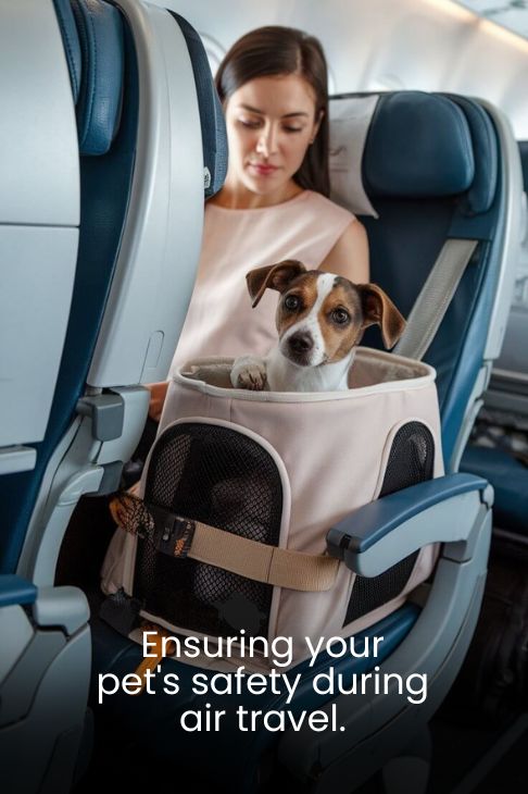 Ensuring your pet's safety during air travel.